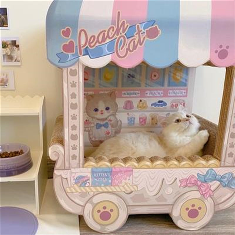 Dessert Cart Cardboard Cat Scratcher