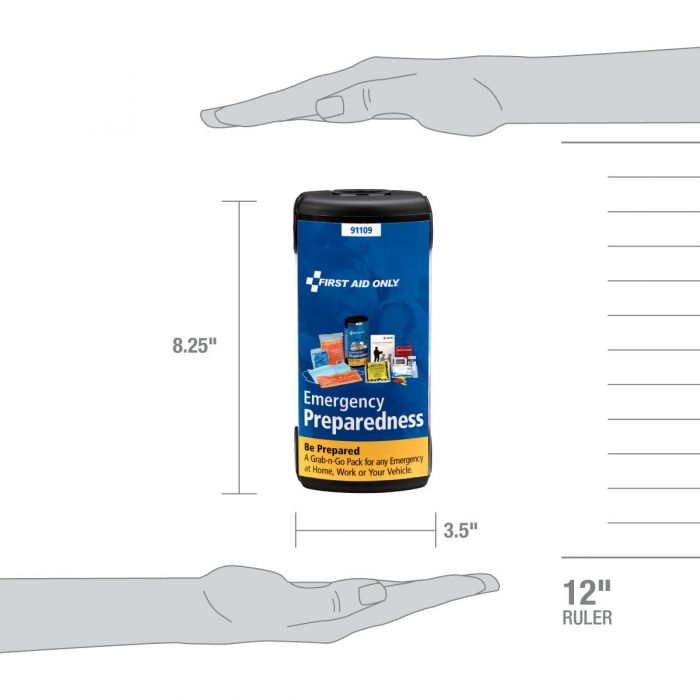 First Aid Only Emergency Preparedness Grab-and-Go Pod (Case of 12)