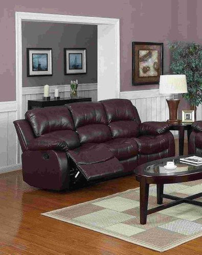 Yuan Tai Kaden Brown Bonded Leather Sofa