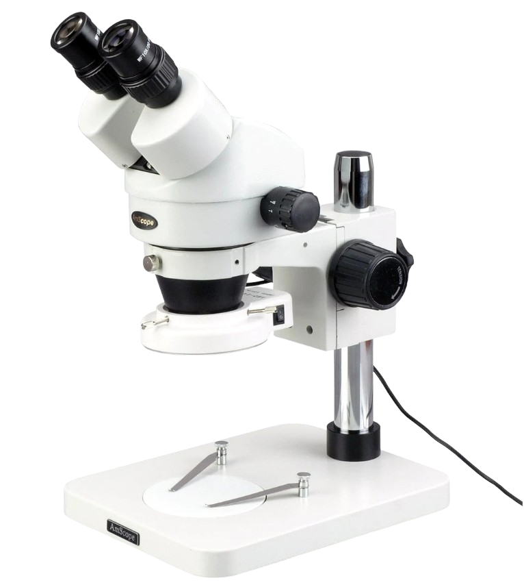 Amscope SM-1BSX-64S 3.5X - 45X Inspection Dissecting Zoom Power Stereo Microscope with 64 LED Light New