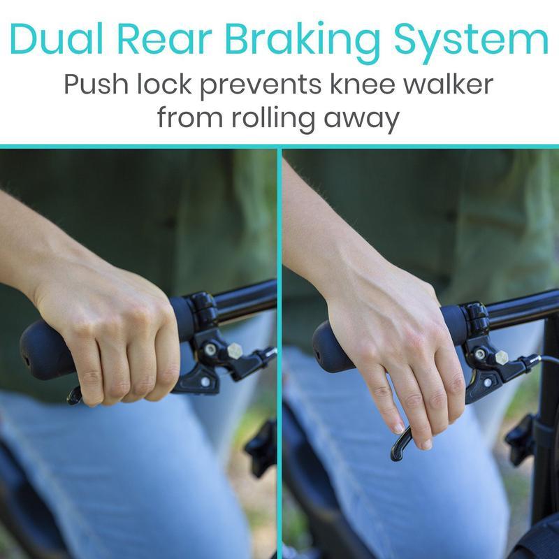 Vive Health MOB1019PNK All Terrain Steerable Knee Walker Pink New