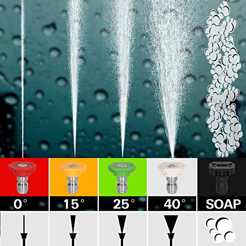 BILT HARD Pressure Washer Gas, 3300 PSI 2.6 GPM Power Washer, 212cc 6.5HP Engine, 5 Nozzles, 25ft Hose, EPA & CARB Compliant