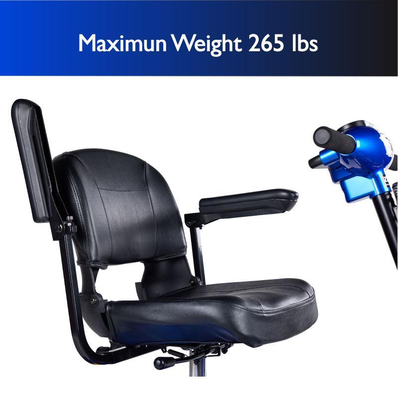 Zip'r 4 XTRA Traveler Long Range Mobility Scooter Blue New