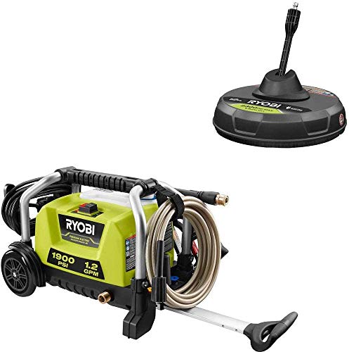 RYOBI RY1419MTVNM-SC 1900 PSI 1.2 GPM Cold Water Wheeled Electric Pressure Washer with 12 in. Surface Cleaner