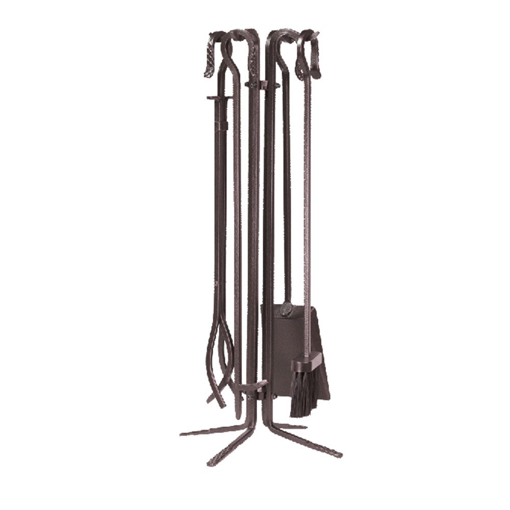 Dagan 5-Piece Wrought Iron Fireplace Tool Set
