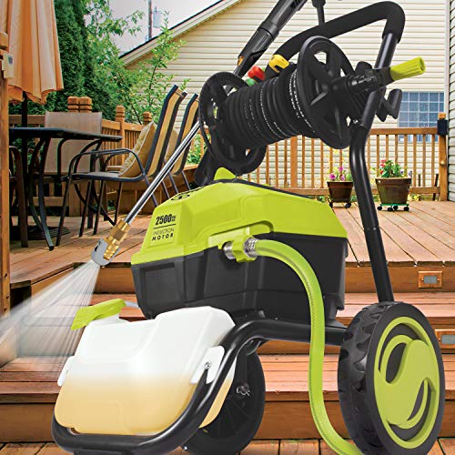 Sun Joe SPX4501 2500 PSI MAX 1.48 GPM High Performance Electric Pressure Washer, w/ 20-ft Hose Reel