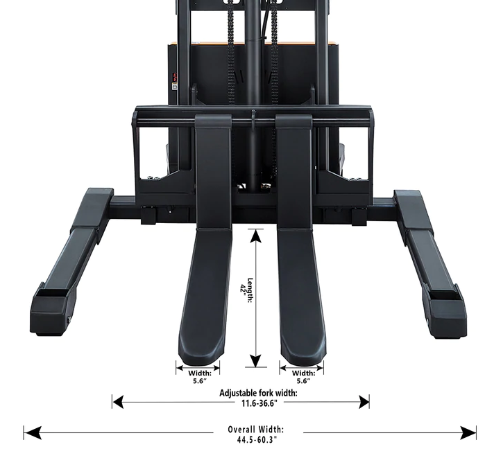 Apollolift A-3007 Semi-Electric Straddle Stacker 98
