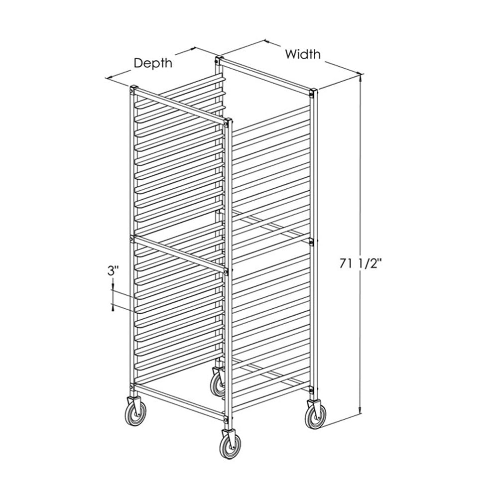PVI Food Service Donut Screen Rack