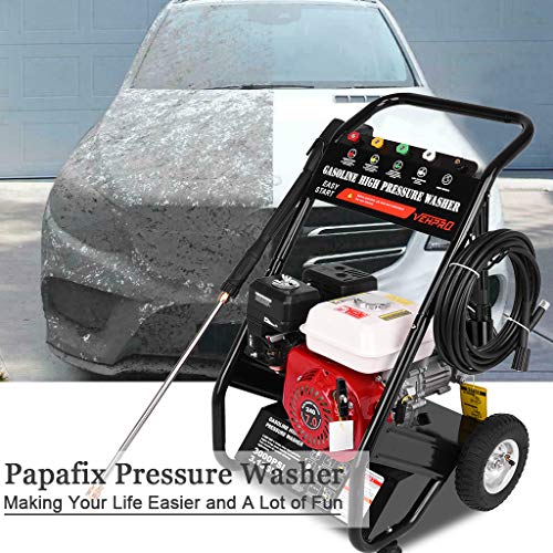 3000 PSI Gas Pressure Washer, 3.13 GPM 7HP 215cc 4-Stroke Heavy Duty Power Washer, 8m 5/16