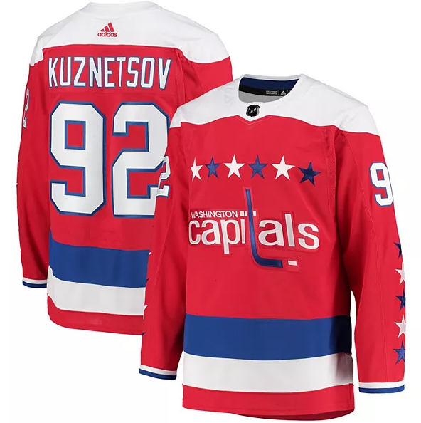 Men Washington Capitals Evgeny Kuznetsov #92 NHL Jersey