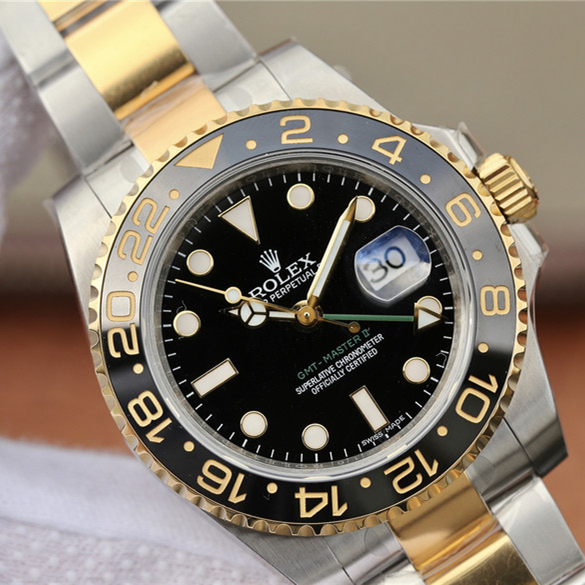 GMT-Master II Two Tone Black Dial 40mm