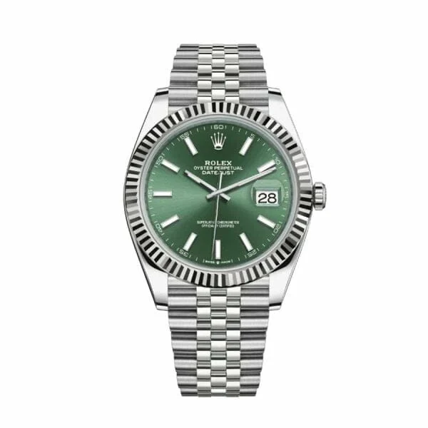 SPECIFICATION Of Rolex Datejust Oyster 41 mm Mint Green Dial Jubilee Bracelet Replica