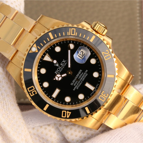 Submariner Date Black Dial Yellow Gold 41mm