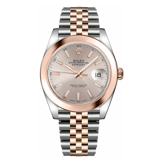 Datejust Rose Gold & Steel Watch 41mm