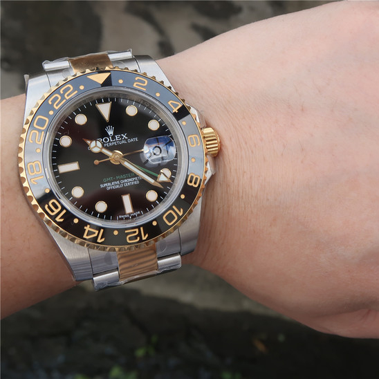 GMT-Master II Two Tone Black Dial 40mm