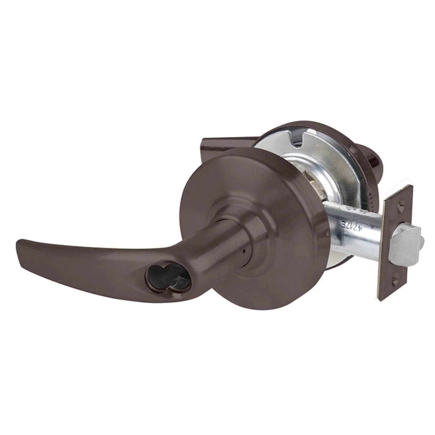 Schlage ND92JD ATH 613 Grade 1 Entrance Lock Athens Lever Schlage FSIC Prep Less Core Oil Rubbed Bronze Finish Non-Handed