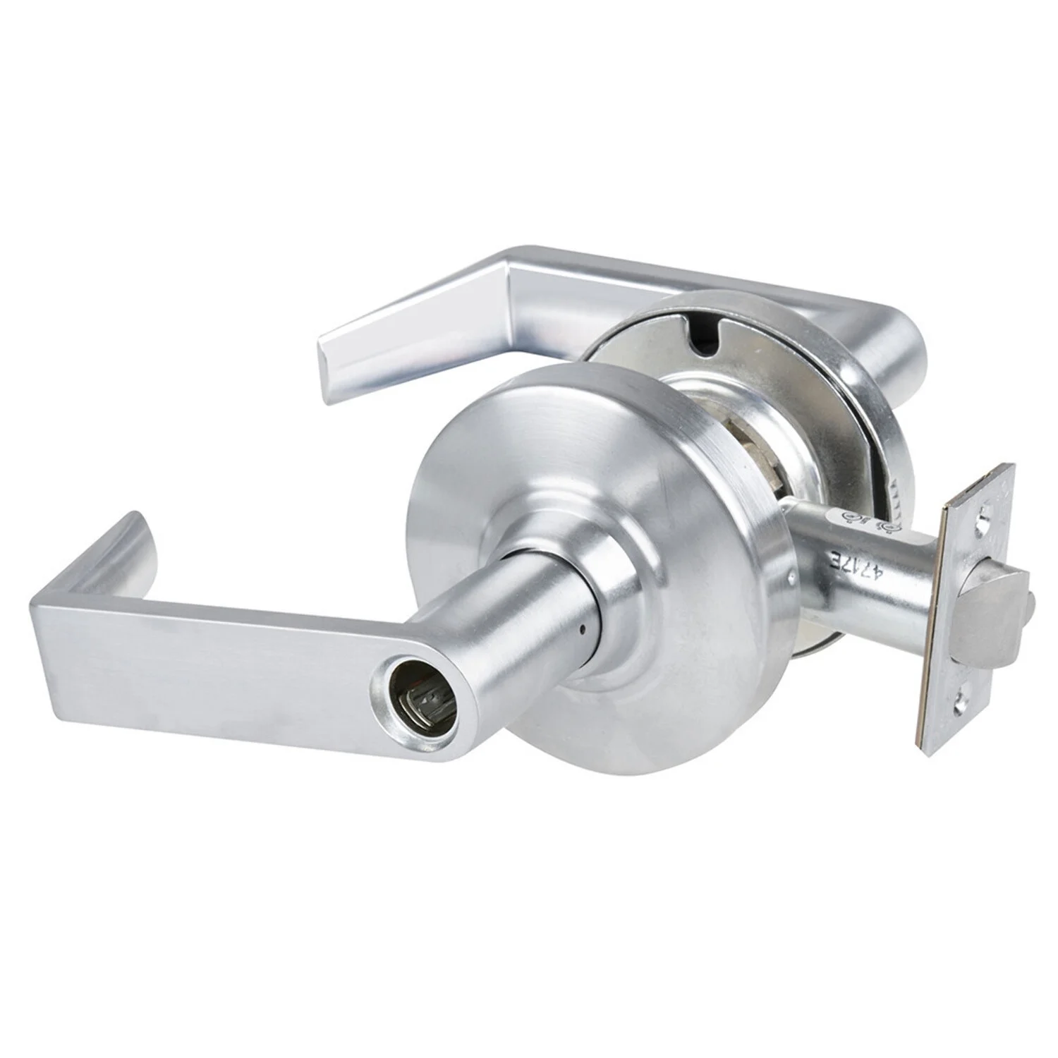 Schlage ND70LD RHO 626 Grade 1 Classroom Lock Rhodes Lever Less Cylinder Satin Chrome Finish Non-Handed