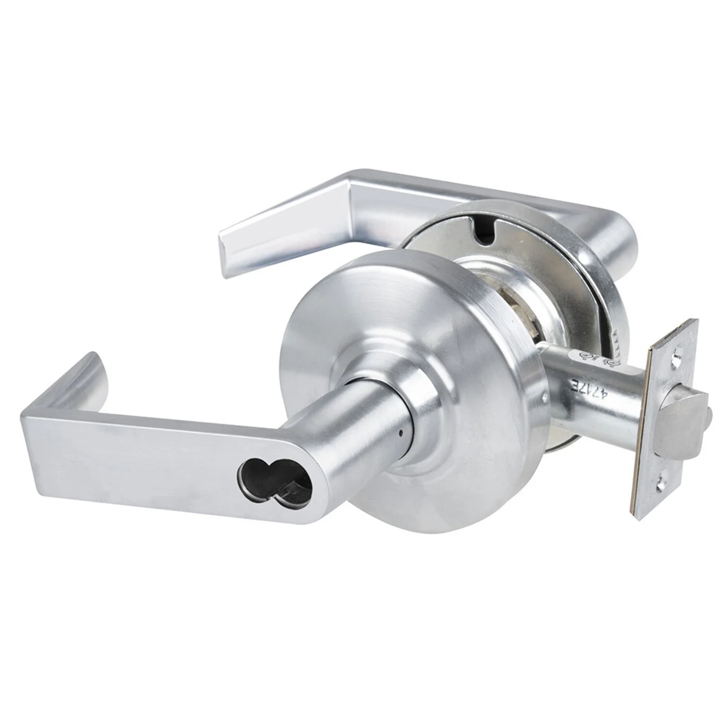 Schlage ND50JD RHO 626 Grade 1 Entrance/Office Lock Rhodes Lever Schlage FSIC Prep Less Core Satin Chrome Finish Non-Handed
