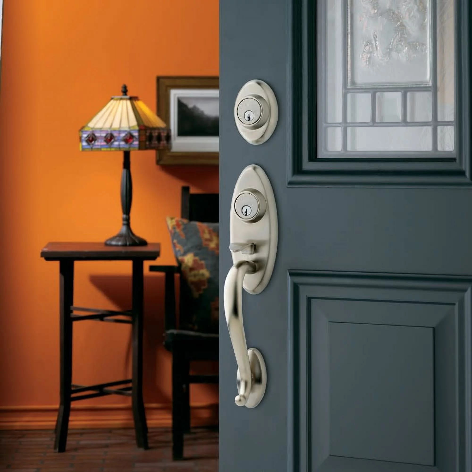 Baldwin 85345.2Rh Landon Single Cylinder Two Point Right Handed Handleset - Brass