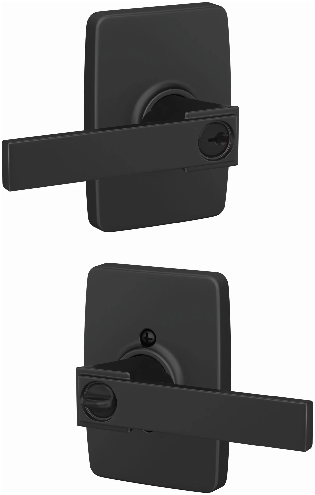 Schlage F51a-Nbk-Gee Custom Northbrook Passage Or Privacy Door Lever Set - Nickel