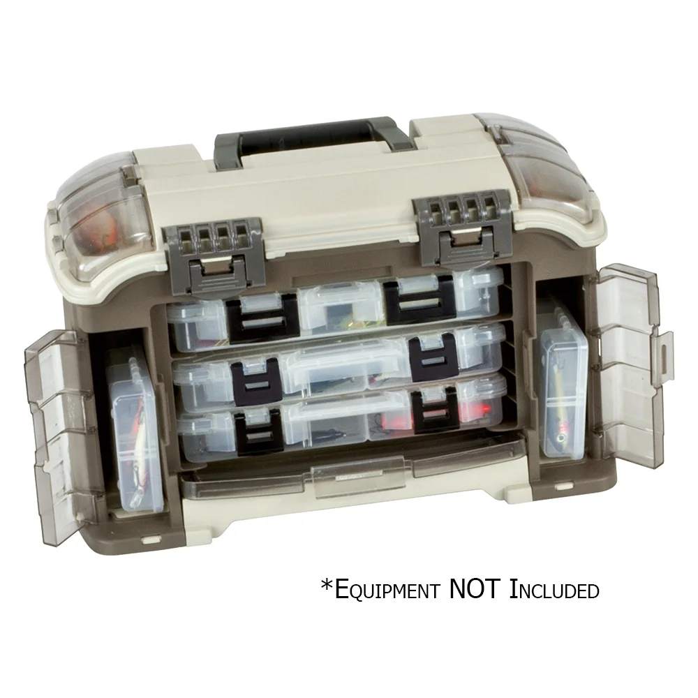 Plano Elite Series Ultimate Angled Tackle System, Graphite & Sandstone