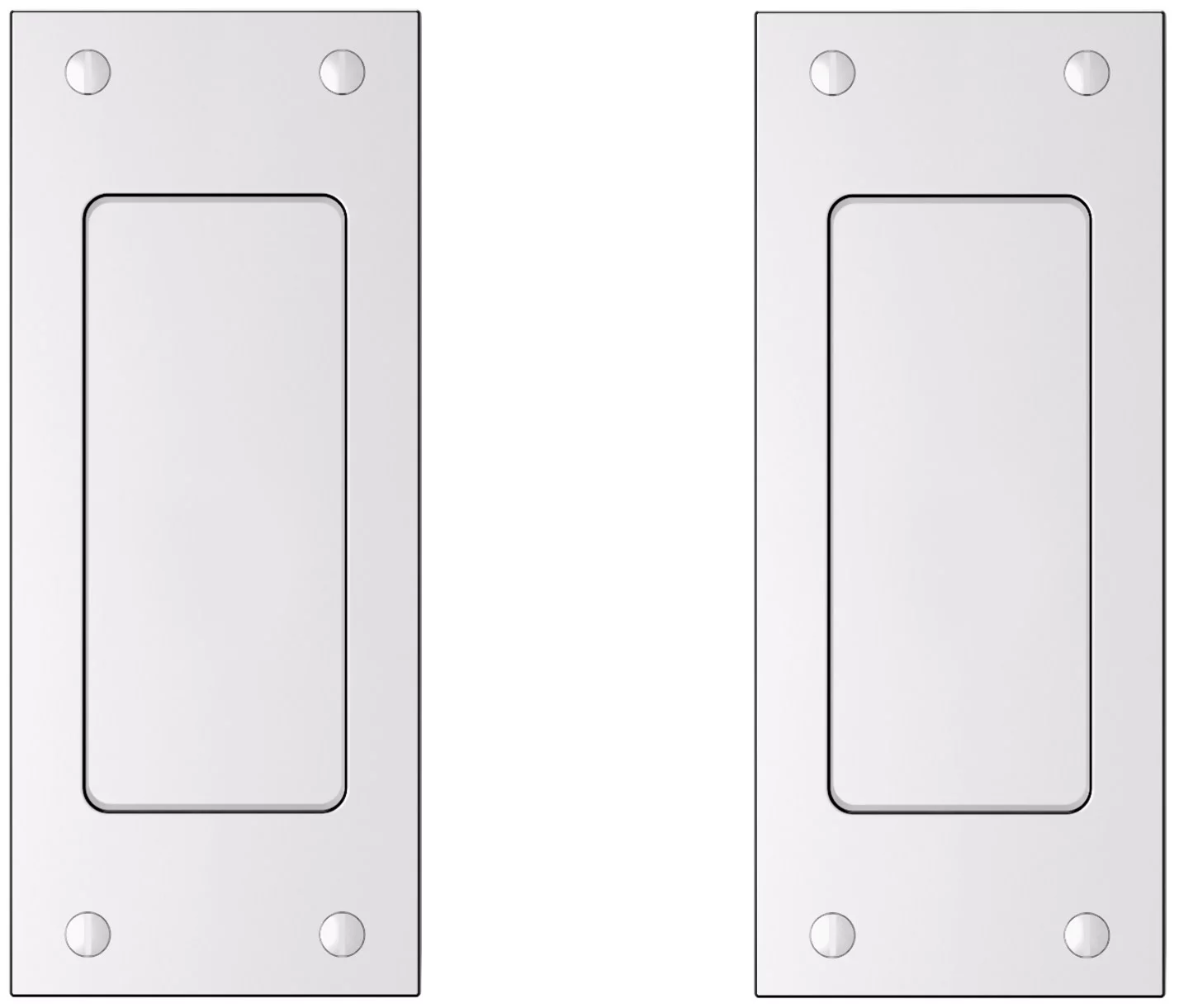 Baldwin PD006056PS Passage Pass Trim Small Santa Monica Pocket Door - Satin Nickel Lifetime Finish