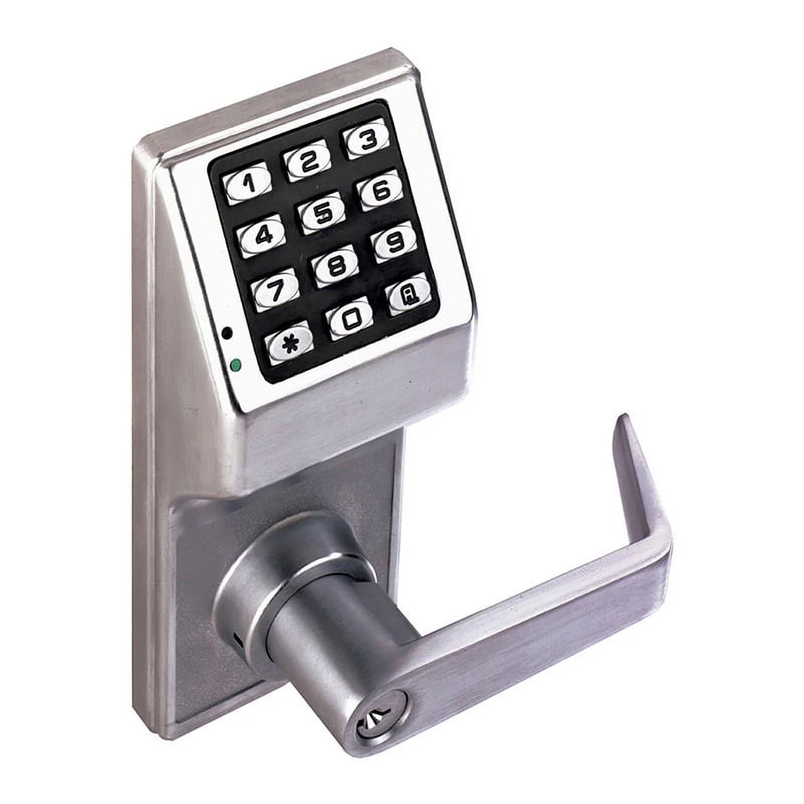 Alarm Lock DL2700 US26D Trilogy Electronic Digital Lever Lock Satin Chrome Finish