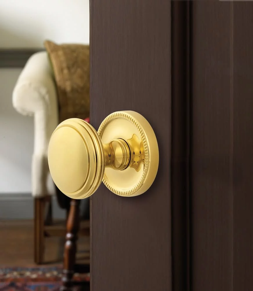 Baldwin 5069190MR Estate Knobs without Rosettes, Satin Black