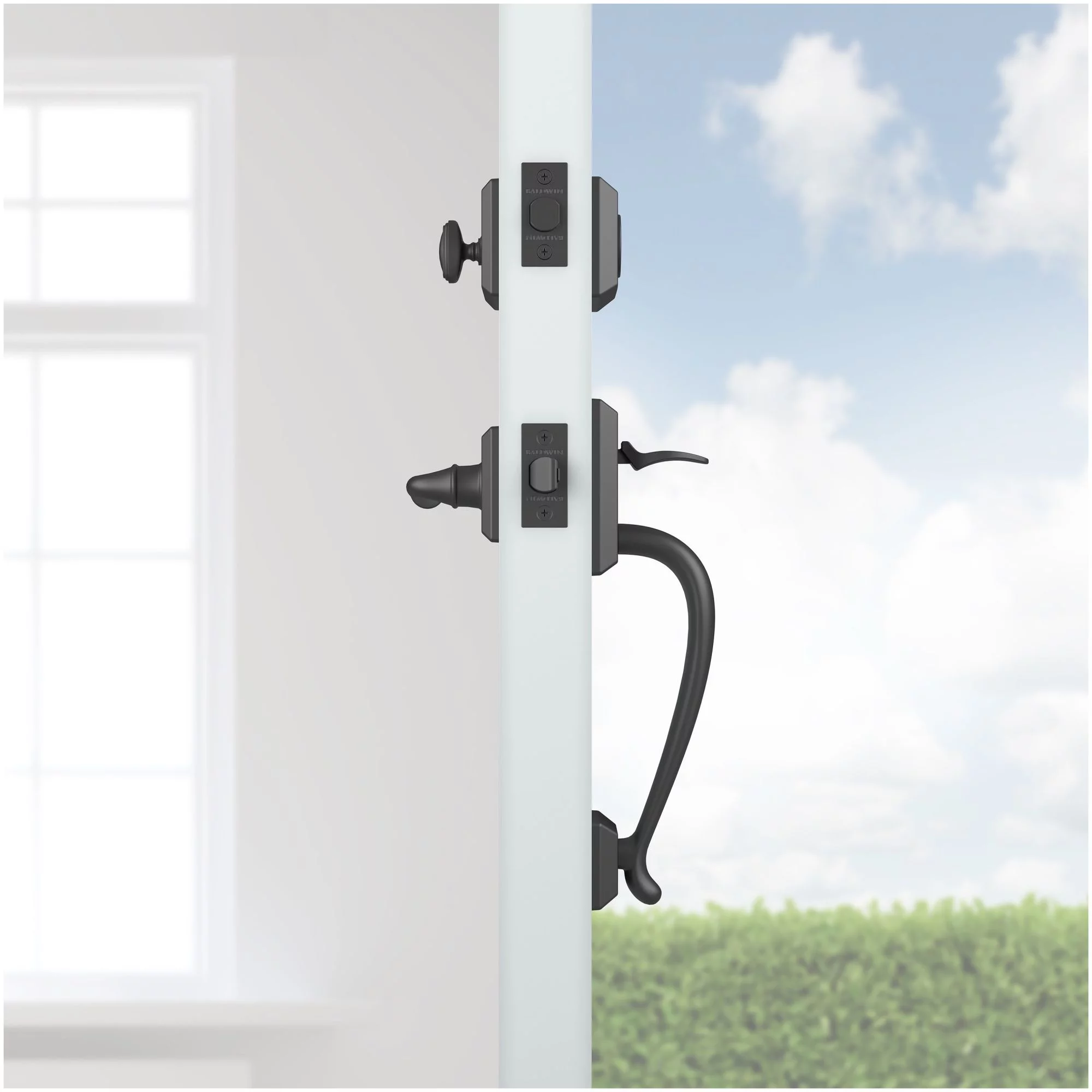 Baldwin Sc.Napxfed.R.Tsr Napa Sectional Single Cylinder Keyed Entry Handleset - Black