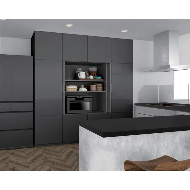 Sugatsune SUALT ST15 D10L 19 19 in. Overlay Pocket Door System - Soft-Close - Nickel