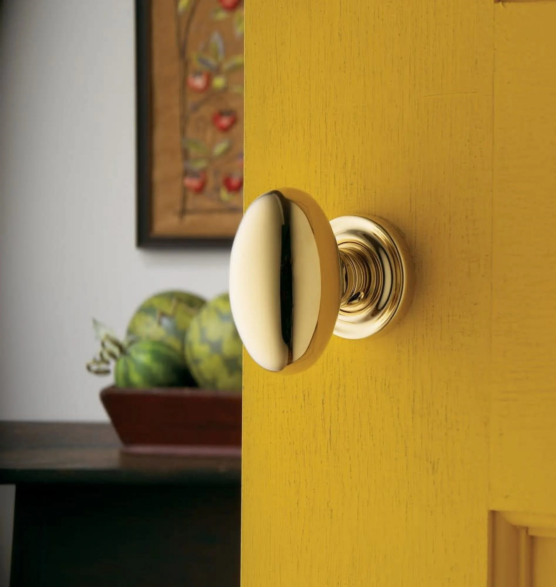 Baldwin 5025 Pair Of Egg Knobs - Bronze