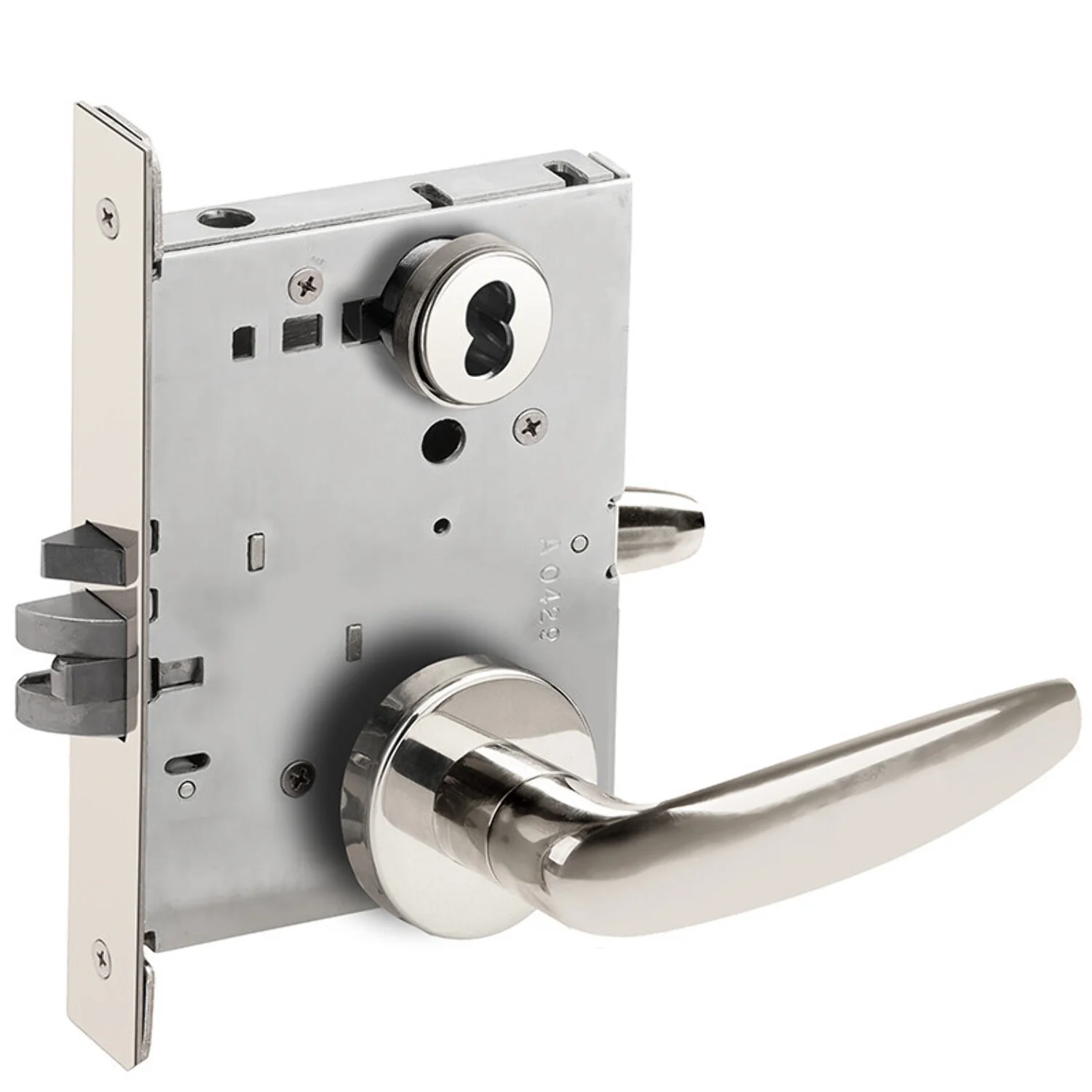 Schlage L9050J 07A 625 Grade 1 Entrance Office Mortise Lock Schlage FSIC Less Core 07 Lever A Rose Bright Chrome Finish Field Reversible