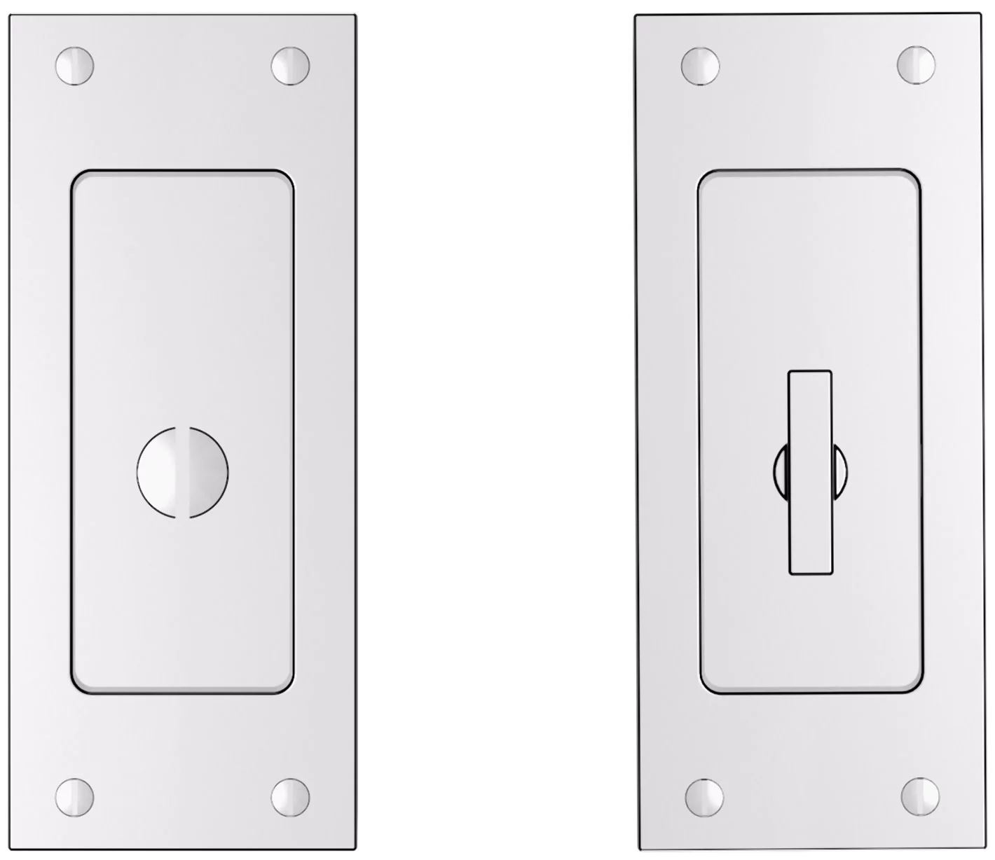 Baldwin Pd006.Priv Santa Monica Privacy Pocket Door Lock From The Estate Collection -