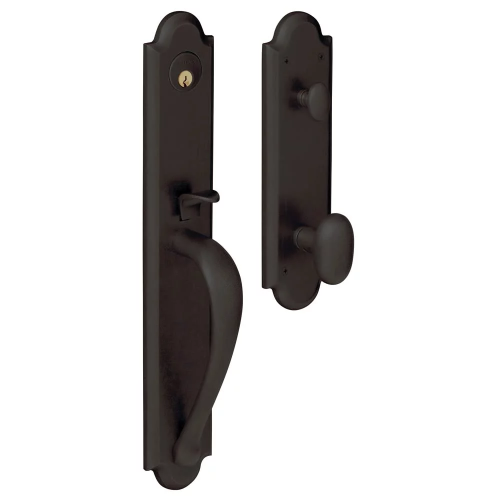 Baldwin 6402102FD Boulder Handleset Full Dummy Set, Oil Rubbed Bronze
