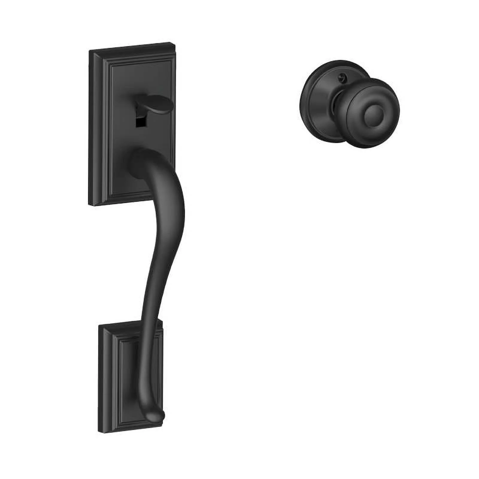 Schlage Fe285-Add-Geo Addison Lower Handle Set For Schlage Deadbolts - Black