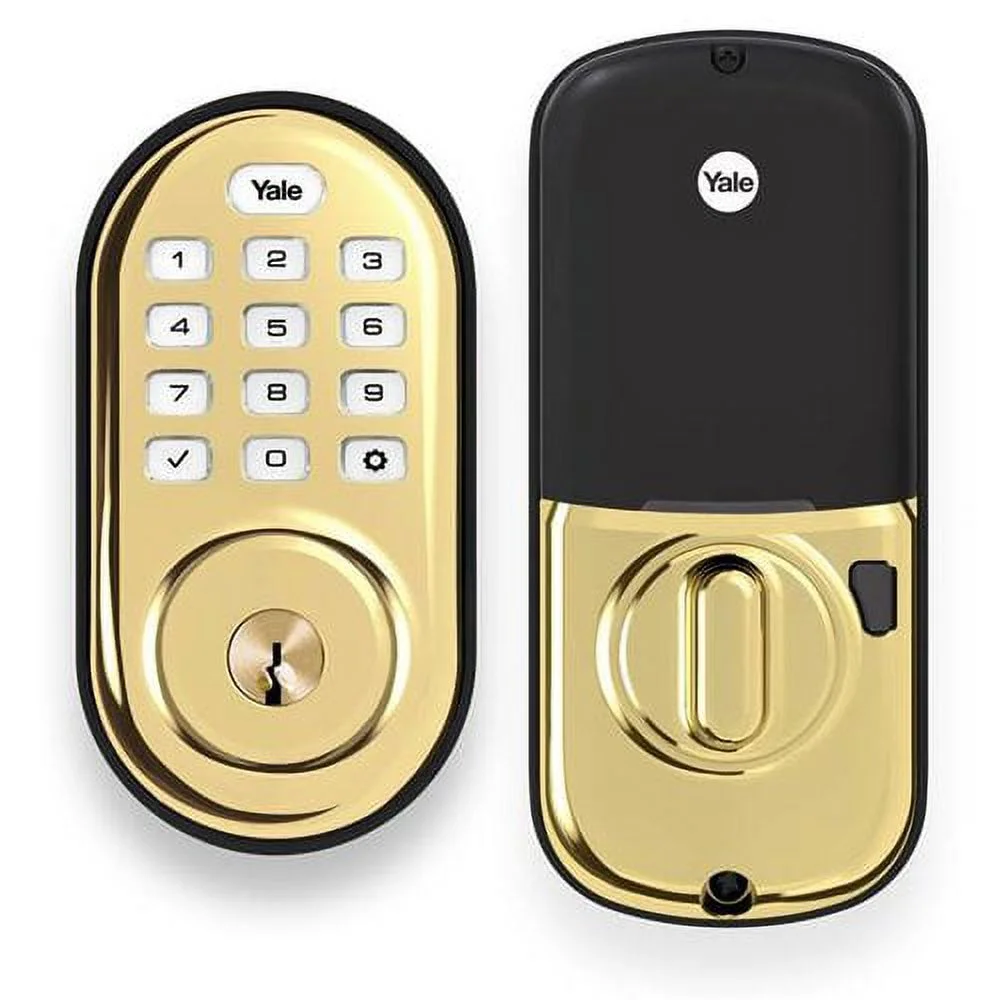 Yale YRD216ZW20BP Assure Lock Push Button Deadbolt with Z-Wave Oil Rubbed Bronze Finish