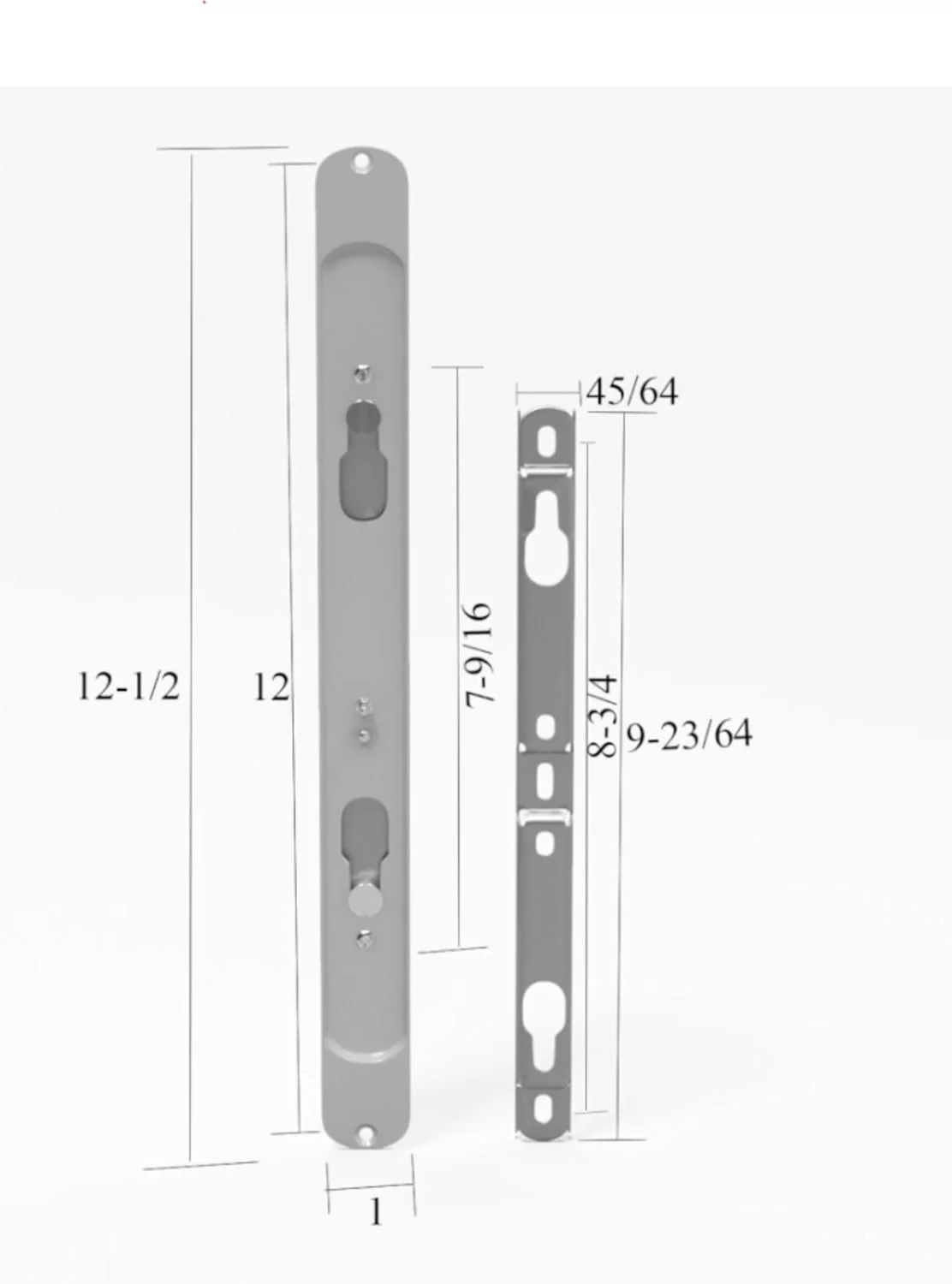 Brixwell Multipoint Mortise Lock With Keeper And Screws | Mortise Lock Replacement For Patio Glass Door Lock Repair | Fix Sliding Door Mortise Lock | (DL-775)