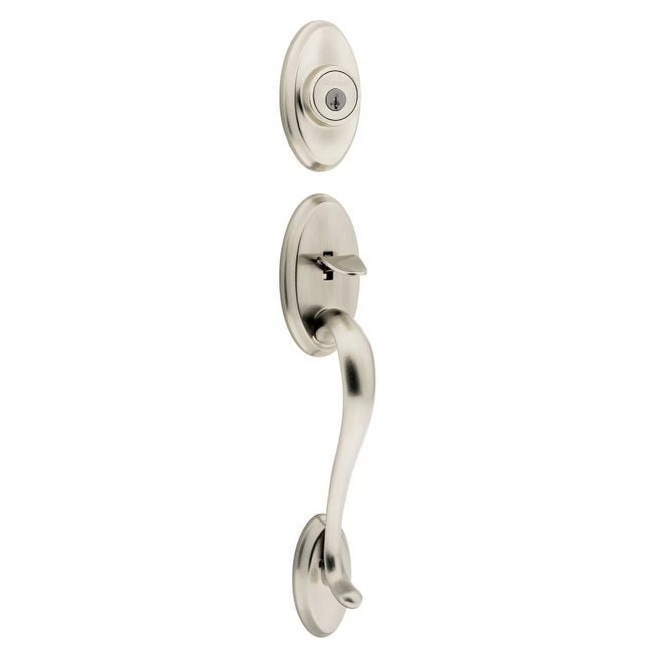 Kwikset 800SELIP-15S Shelburne Handleset in Satin Nickel