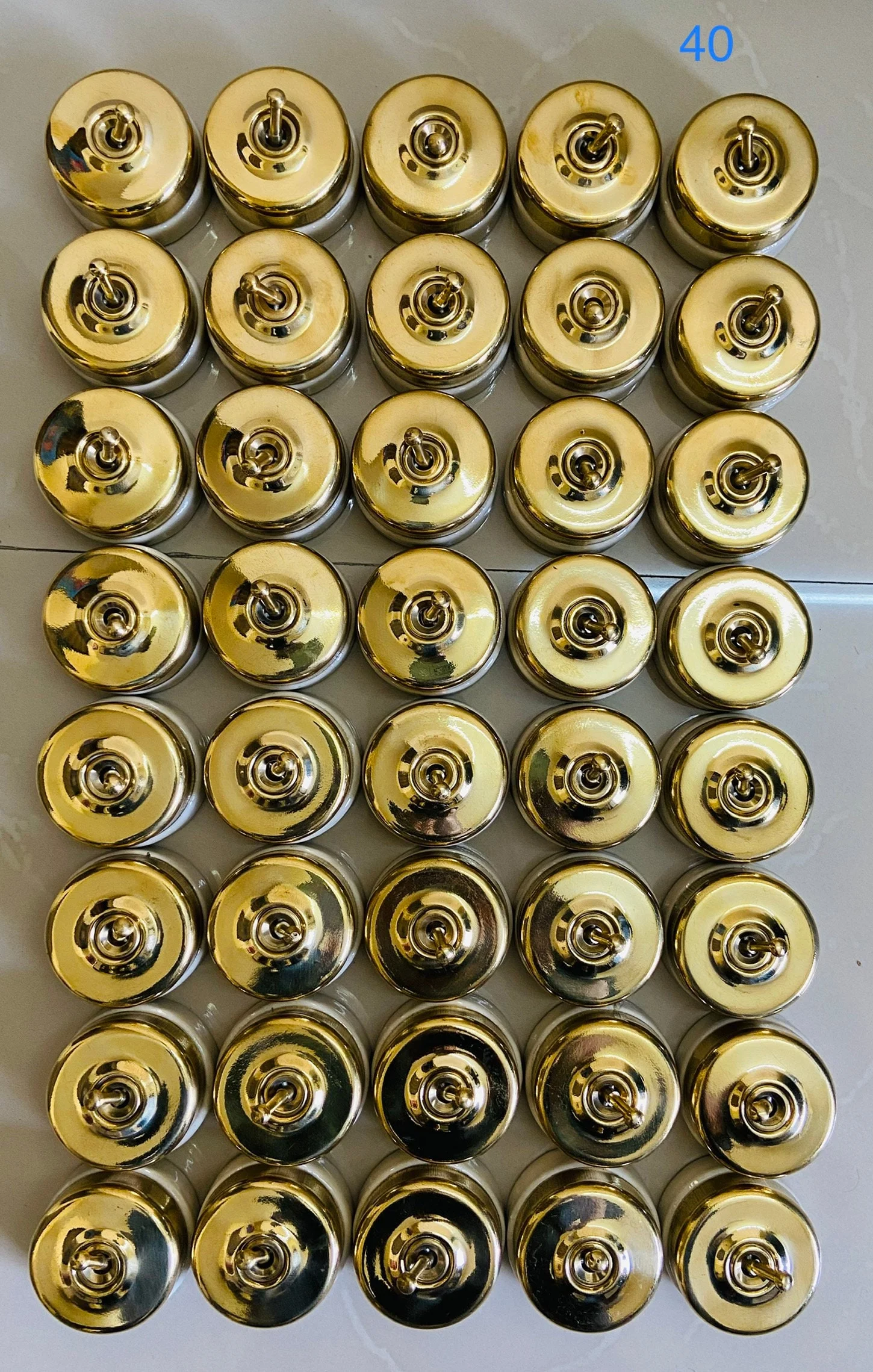 Ceramic & Brass Electric Switches ON-OFF Button