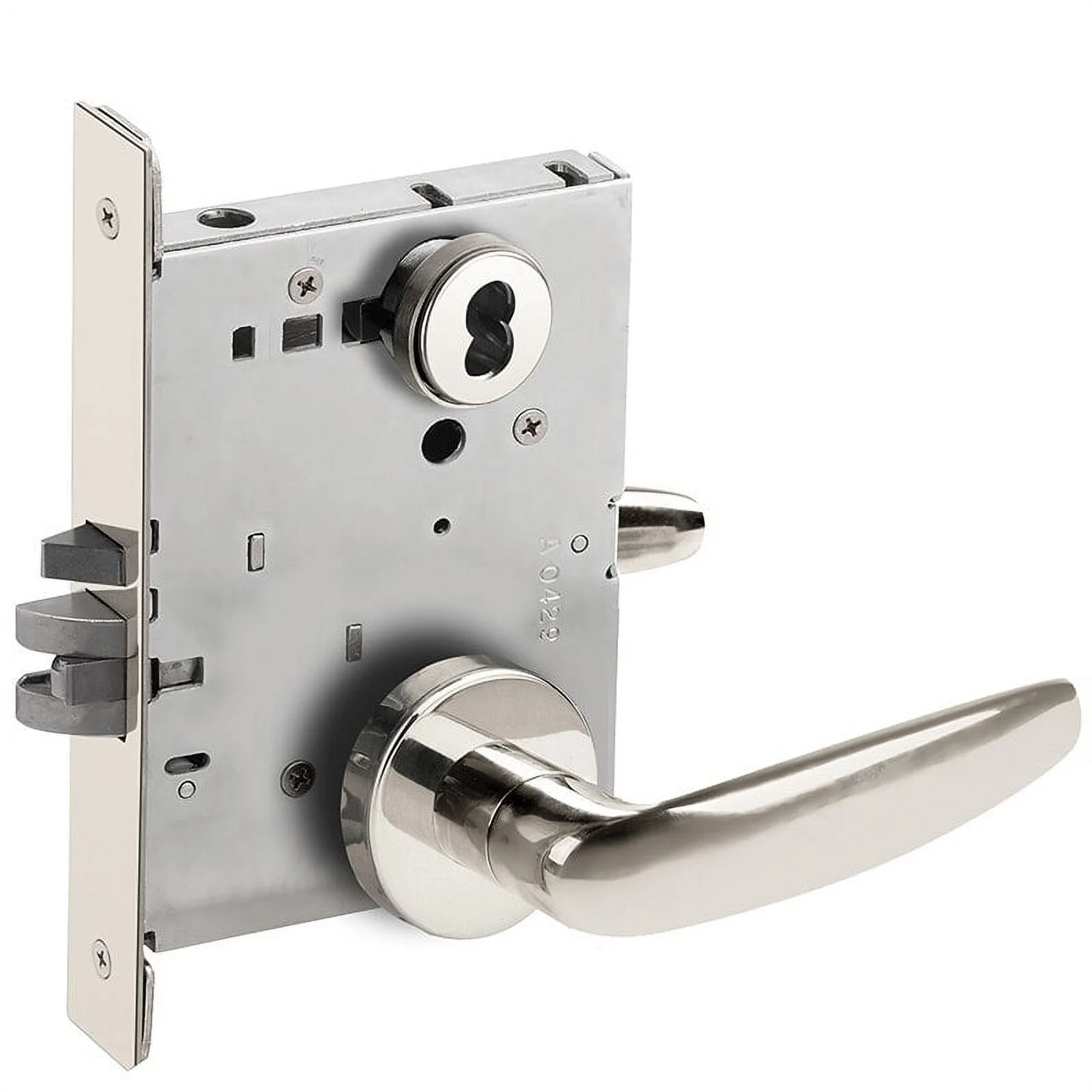 Schlage L9050J 07A 625 Grade 1 Entrance Office Mortise Lock Schlage FSIC Less Core 07 Lever A Rose Bright Chrome Finish Field Reversible