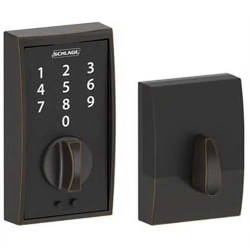 BE375CEN716 12-321 10-116 Century Touch Keyless Deadbolt - Aged Bronze