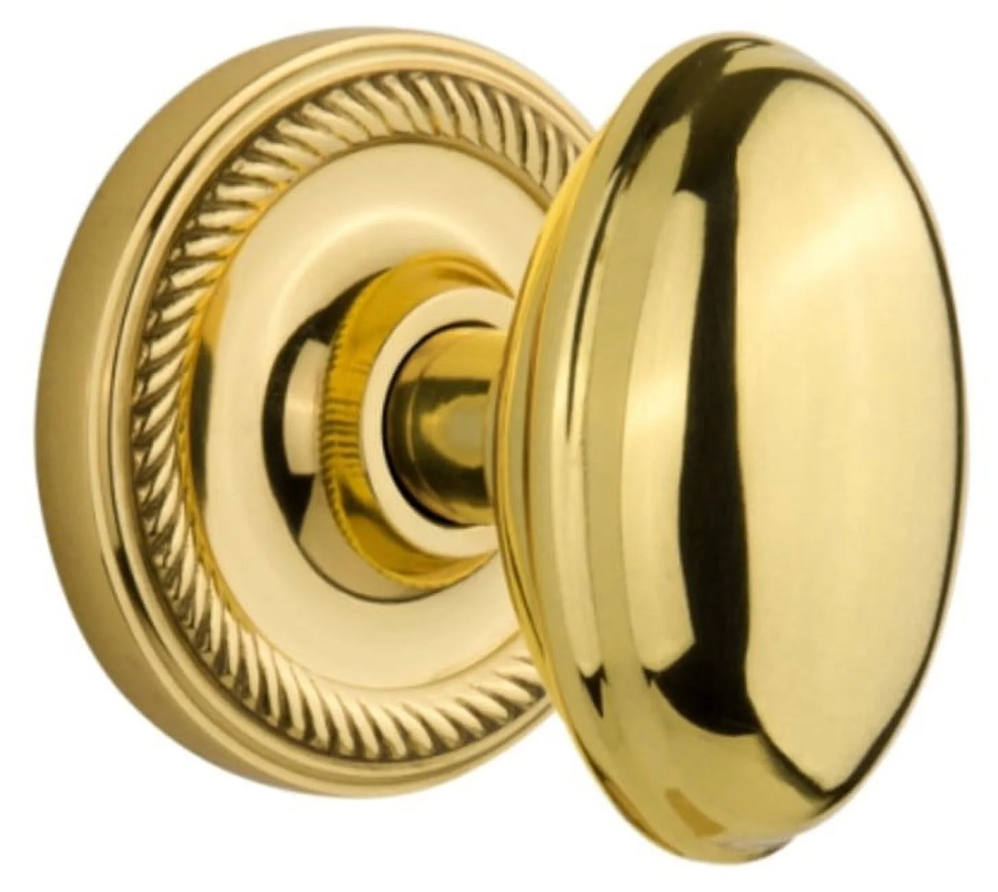 Nostalgic Warehouse Rophom_Prv_234_Nk Homestead Solid Brass Privacy Door Knob Set - Brass