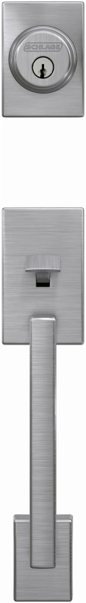 Schlage Fc58-Cen Custom Century Keyed Entry Single Cylinder Sectional Handleset - Brass