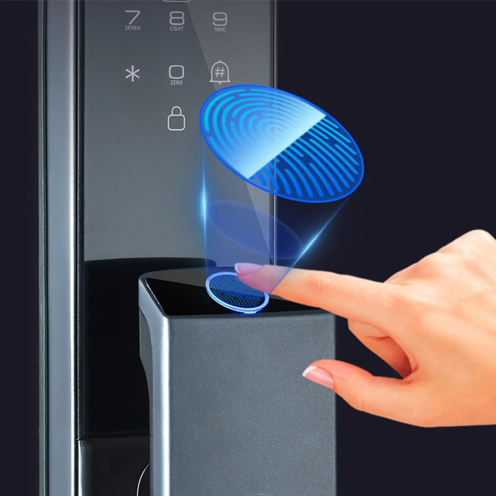 WAFU Fingerprint lock,Door Lock Camera Smart Door Lock APP Unlock APP Unlock Remote Fesjoy SIMBAE BUZHI