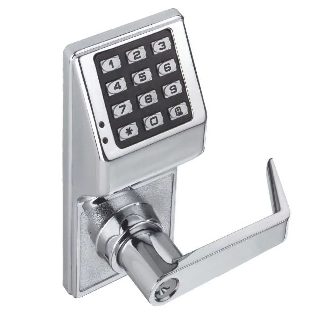 Alarm Lock DL2700 US26D Trilogy Electronic Digital Lever Lock Satin Chrome Finish