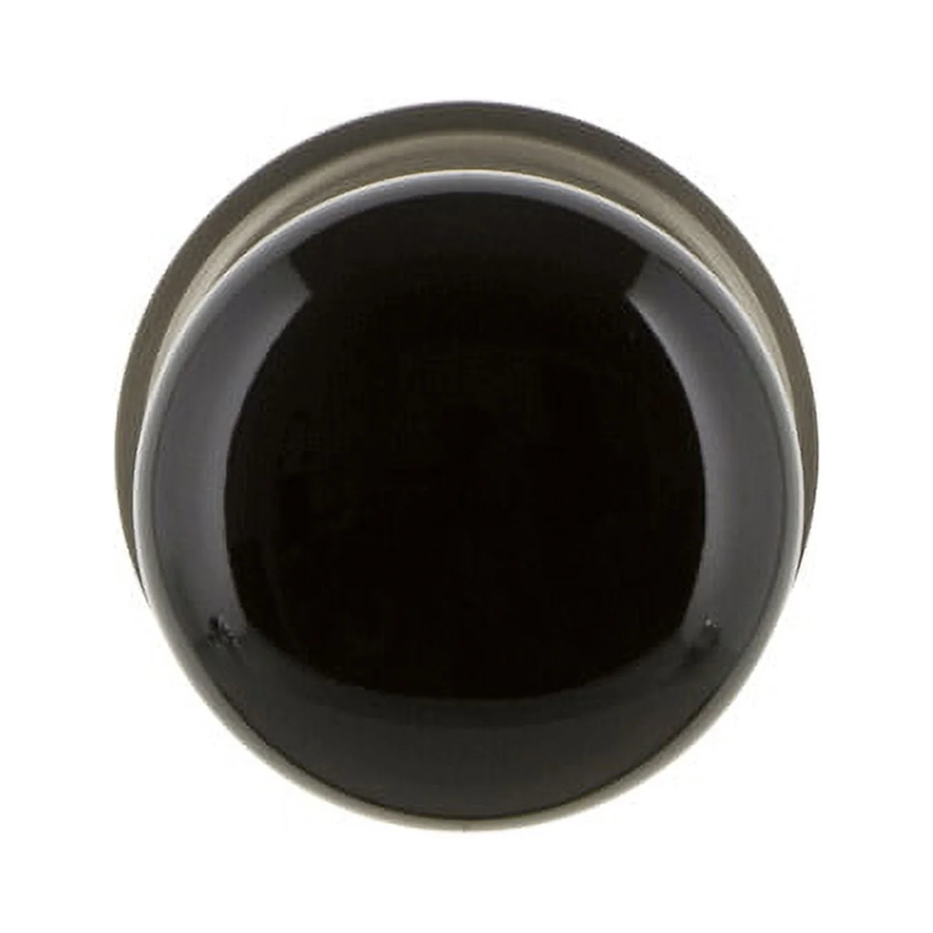Nostalgic Warehouse Clablk_Dp_Nk Black Porcelain Dummy Door Knob Set - Chrome