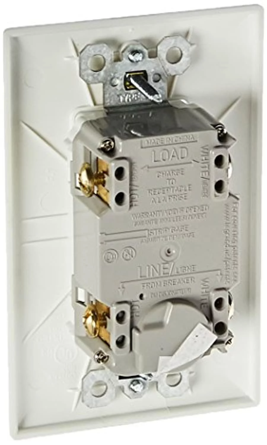 Legrand Radiant Self-Test TR WR GFCI Rec 20A 125VAC - White - 2097TRW