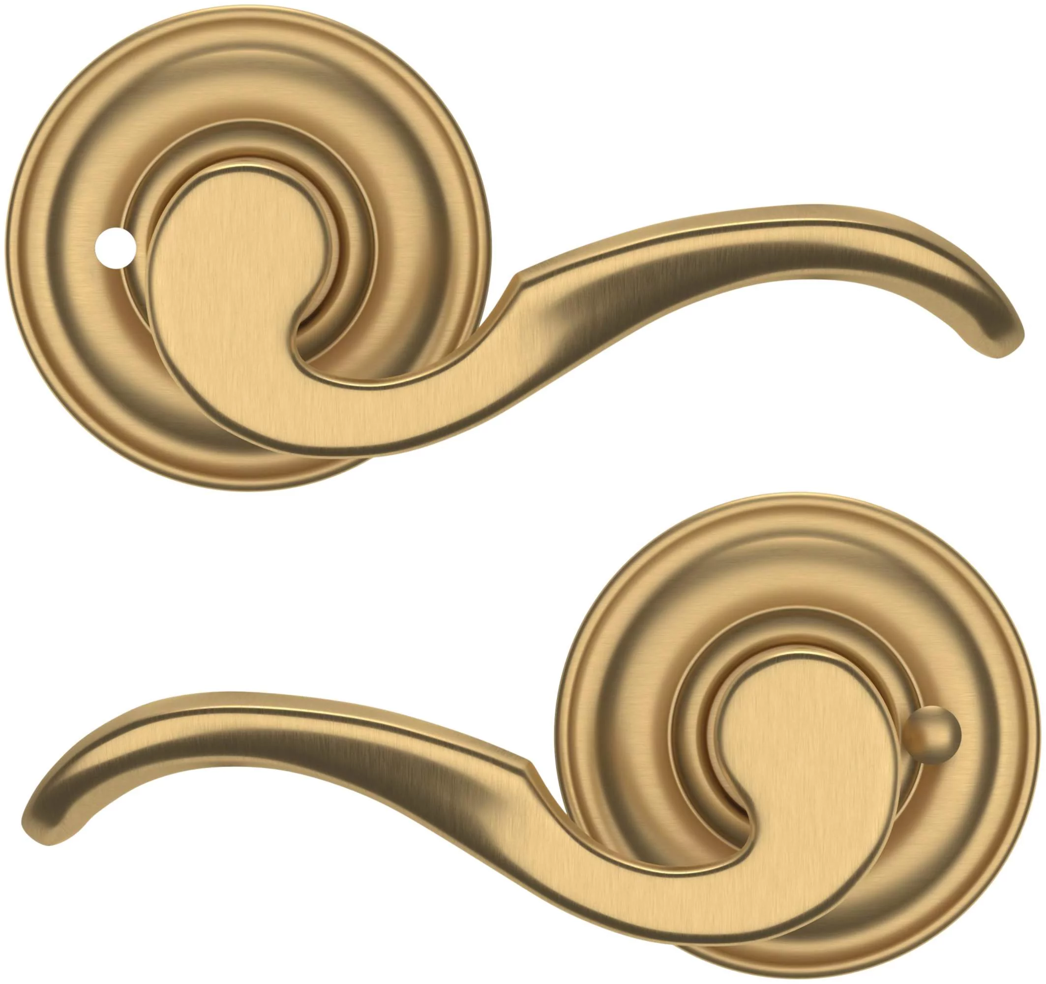 Baldwin 5152.Priv 5152 Privacy Door Lever Set - Brass