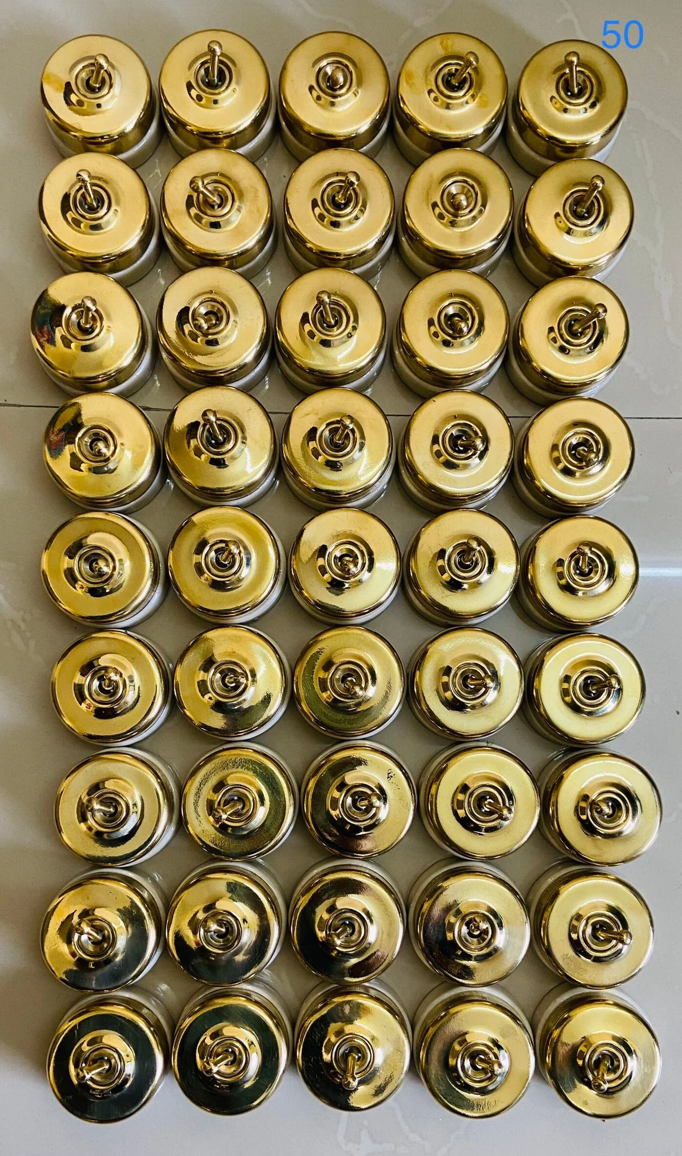 Ceramic & Brass Electric Switches ON-OFF Button