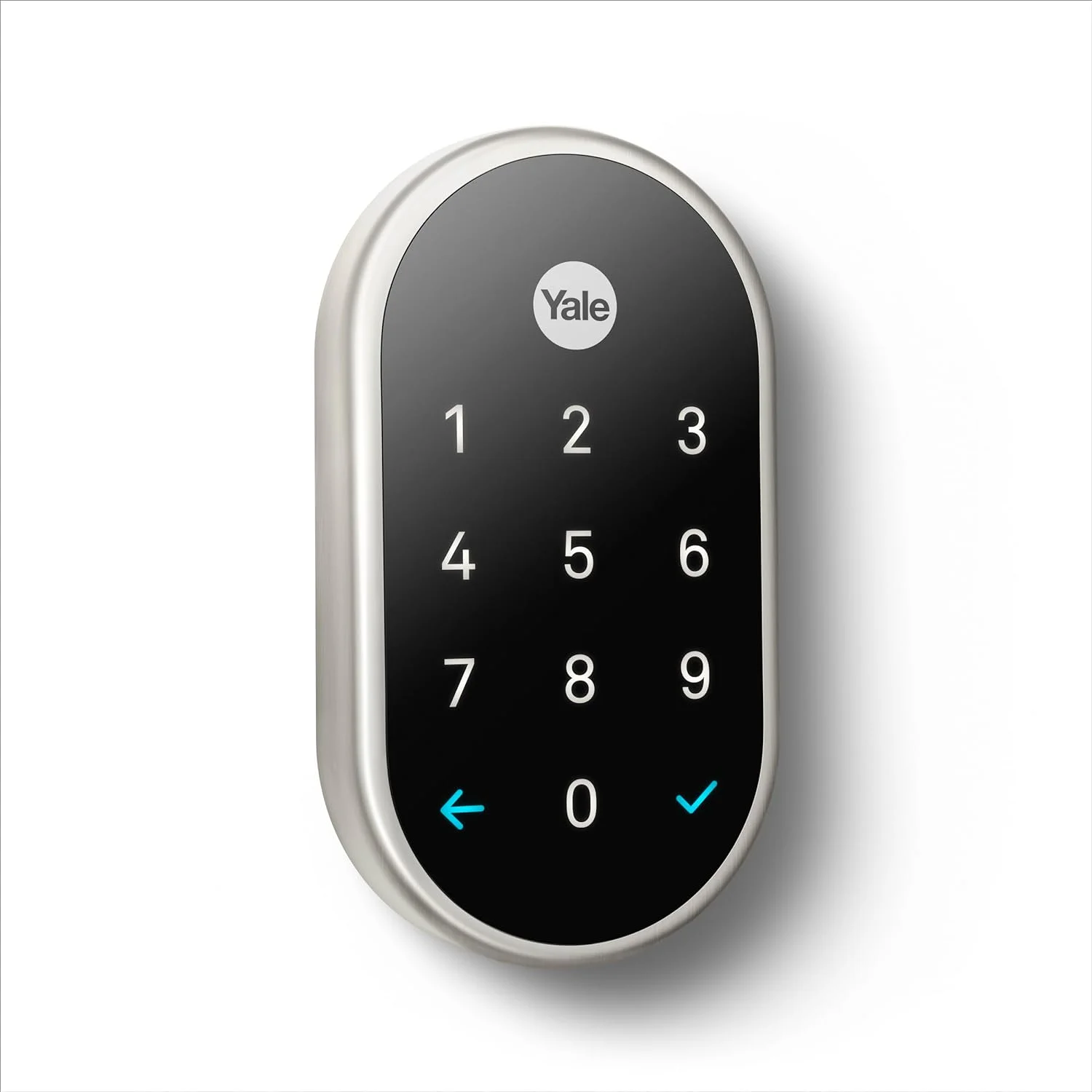 GOURE Nest x Yale Lock - Tamper Proof Smart Lock for Keyless Entry - Keypad Deadbolt Lock for Front Door - Black Suede